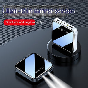 The Ultimate Power Solution: Mirror Mini-portable Power Bank Large Capacity